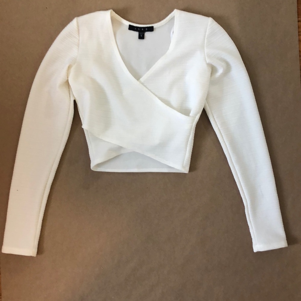 Wrap Front white top